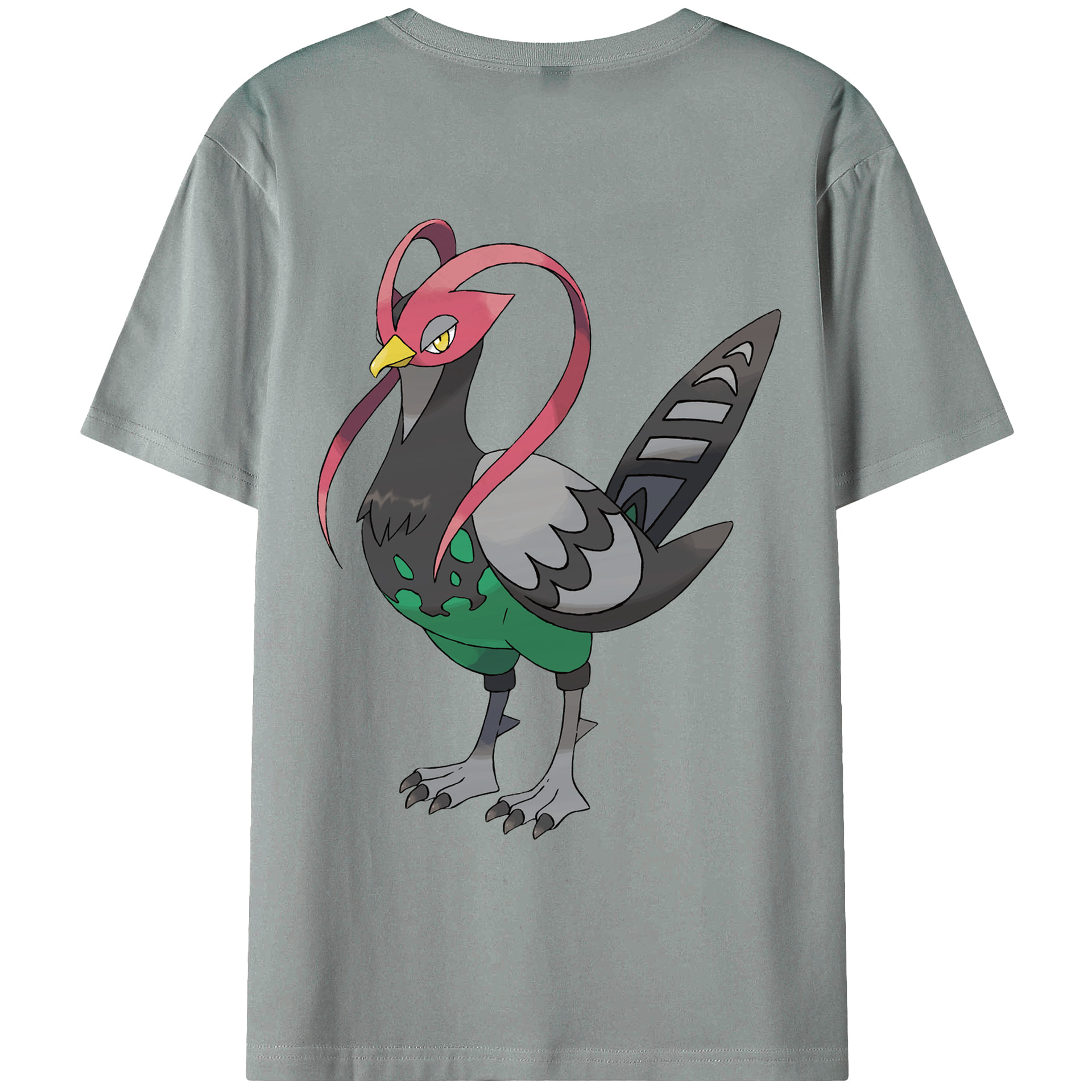 （画像用） ポケットモンスター Pokémon 綿100％ メンズ半袖Tシャツ（バックプリント） 通気性